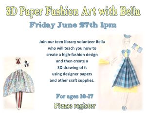 3D Paper Fashion Art